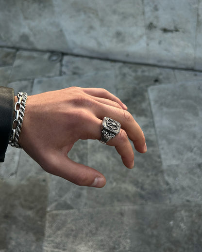 Çift Başlı Kartal Yüzük – 925 Ayar Gümüş-Yüzük-Osiris Jewelry