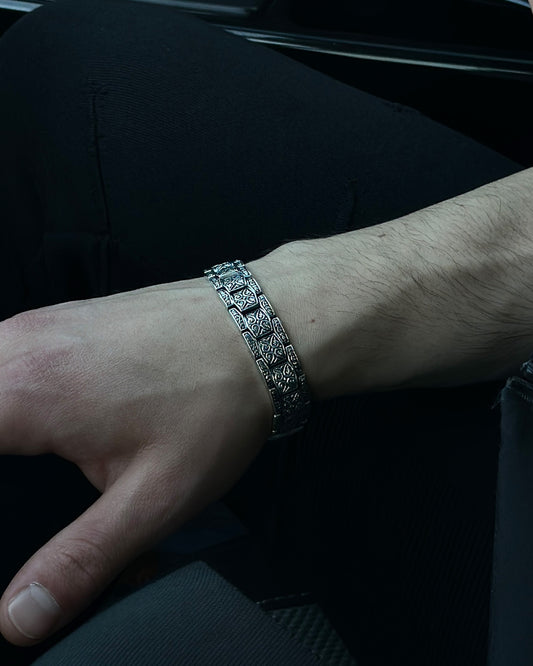 Plaka Zincir Bileklik – 925 Ayar Gümüş-Osiris Jewelry