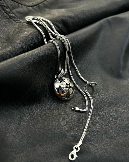 Şampiyonlar Ligi Topu Kolye – 925 Ayar Gümüş