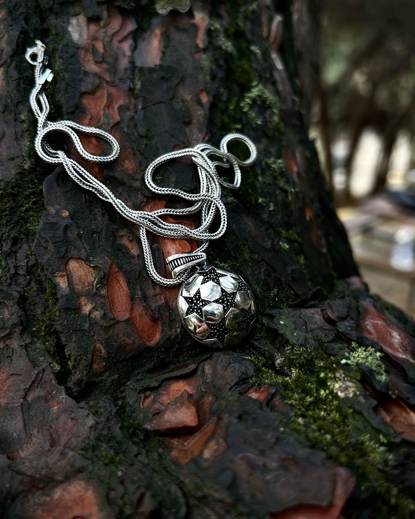 Şampiyonlar Ligi Topu Kolye – 925 Ayar Gümüş