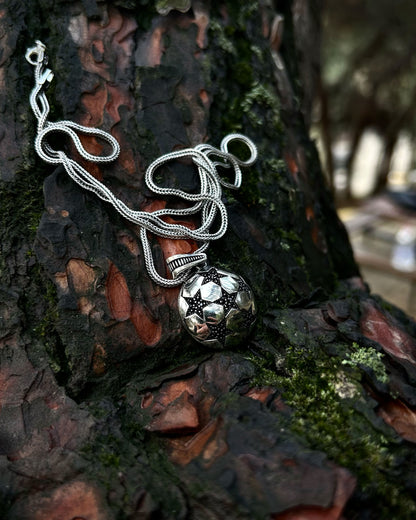 Şampiyonlar Ligi Topu Kolye – 925 Ayar Gümüş