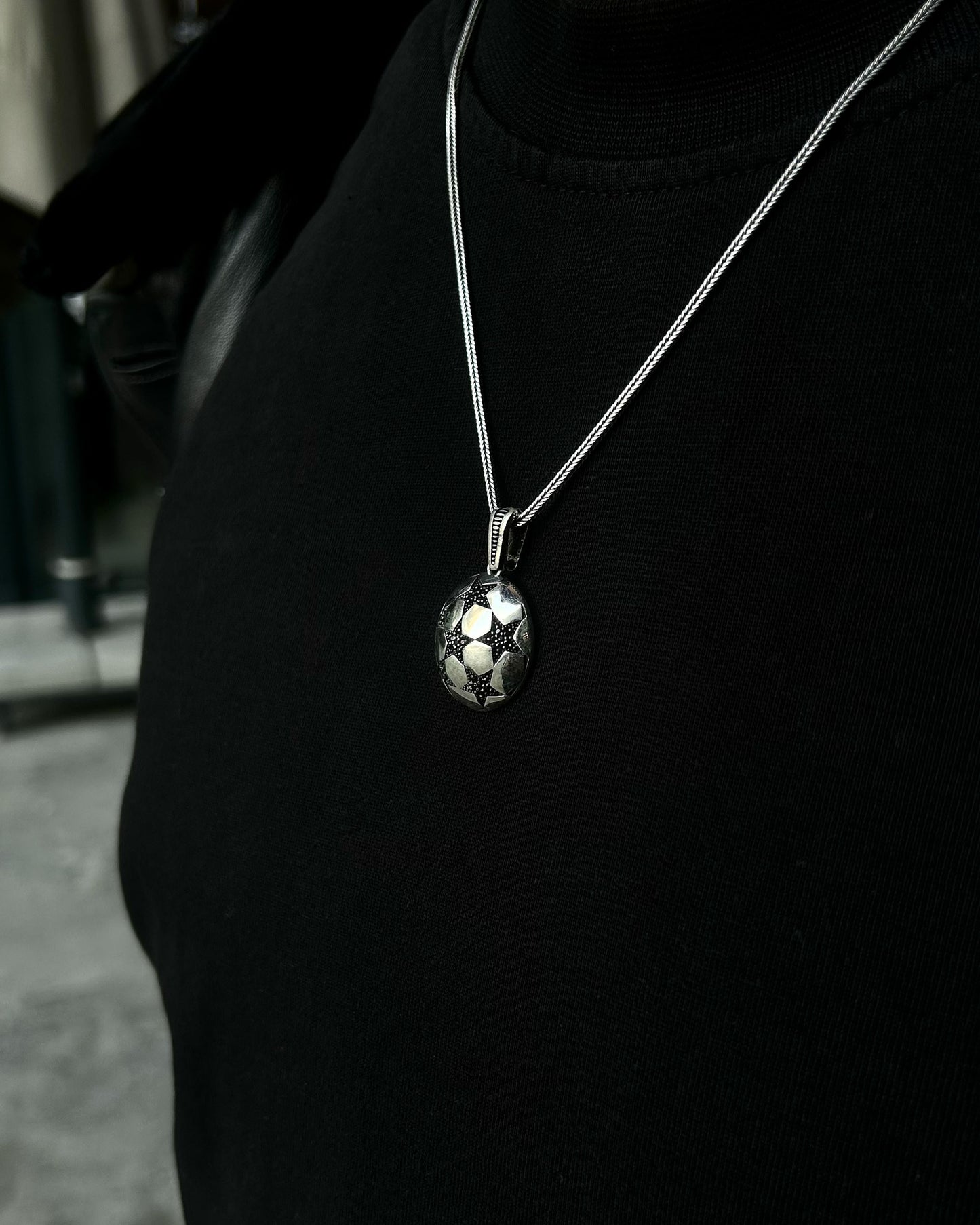 Şampiyonlar Ligi Topu Kolye – 925 Ayar Gümüş