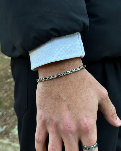 Kuzgun Kafatası Gothic Bilezik – Ayarlanabilir 925 Ayar Gümüş