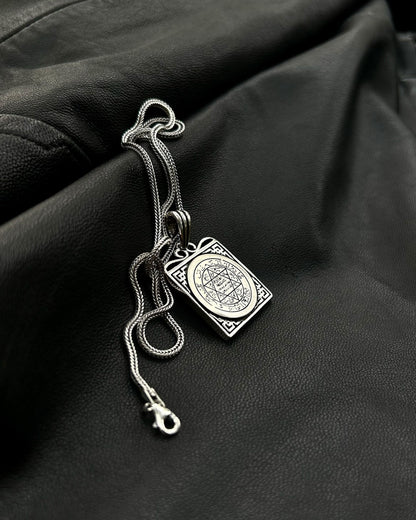 Kare Süleyman Mührü Kolye – 925 Ayar Gümüş-Kolye-Osiris Jewelry