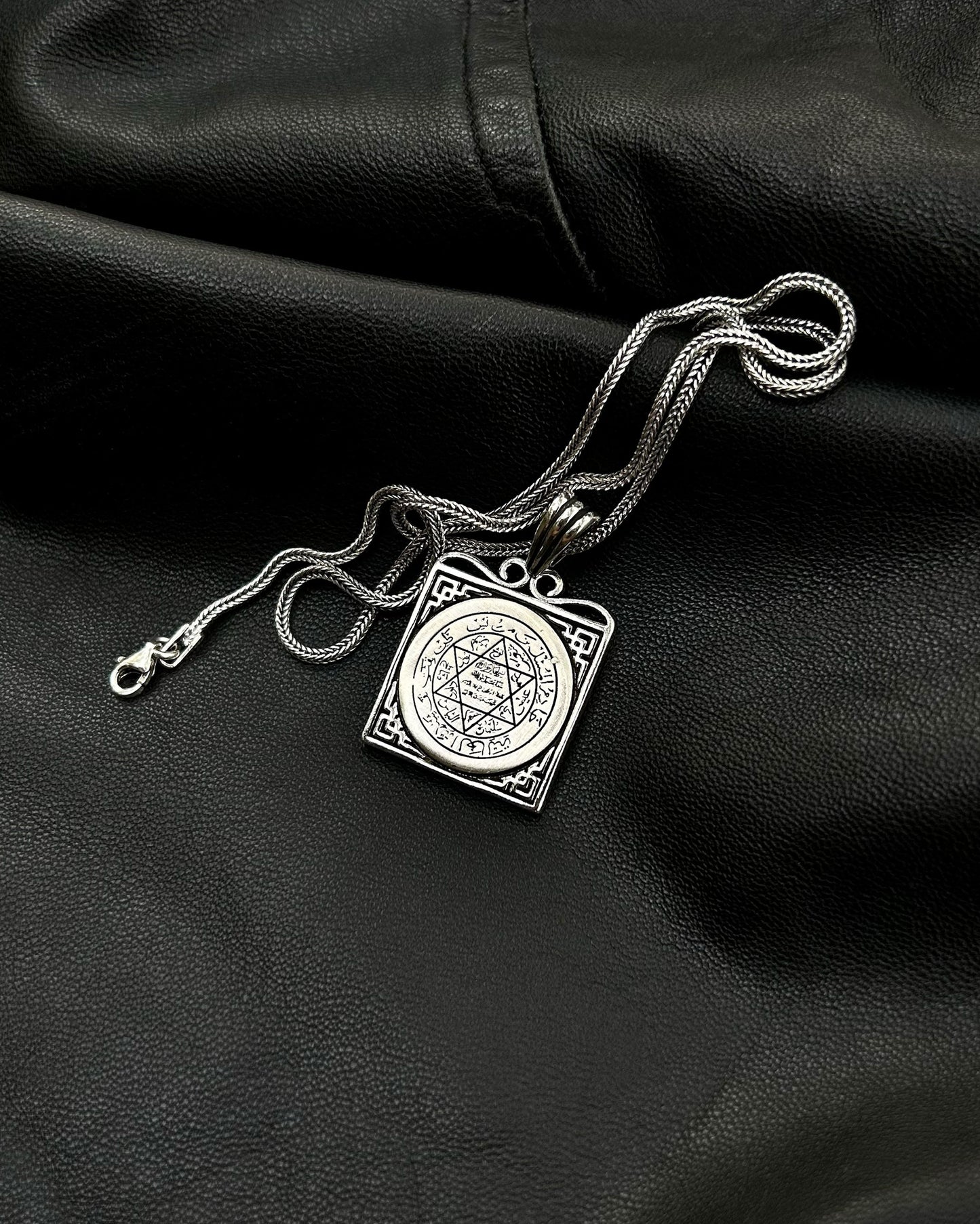 Kare Süleyman Mührü Kolye – 925 Ayar Gümüş-Kolye-Osiris Jewelry