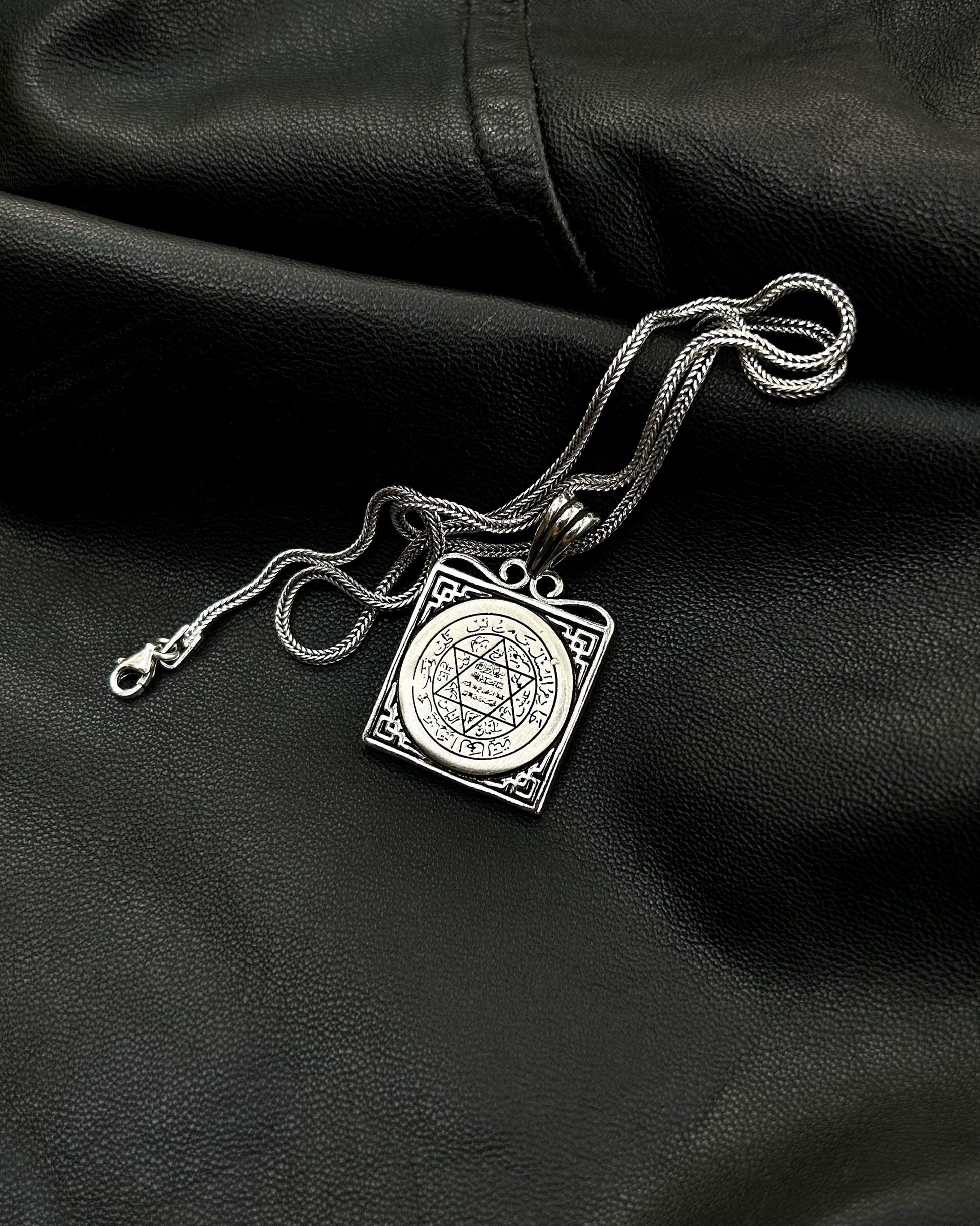 Kare Süleyman Mührü Kolye – 925 Ayar Gümüş-Kolye-Osiris Jewelry