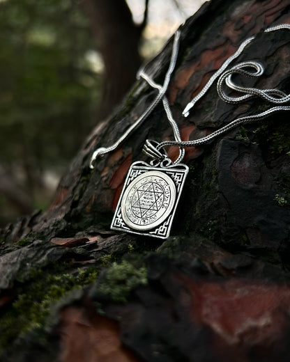 Kare Süleyman Mührü Kolye – 925 Ayar Gümüş-Kolye-Osiris Jewelry