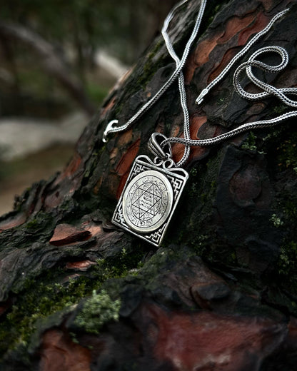 Kare Süleyman Mührü Kolye – 925 Ayar Gümüş-Kolye-Osiris Jewelry