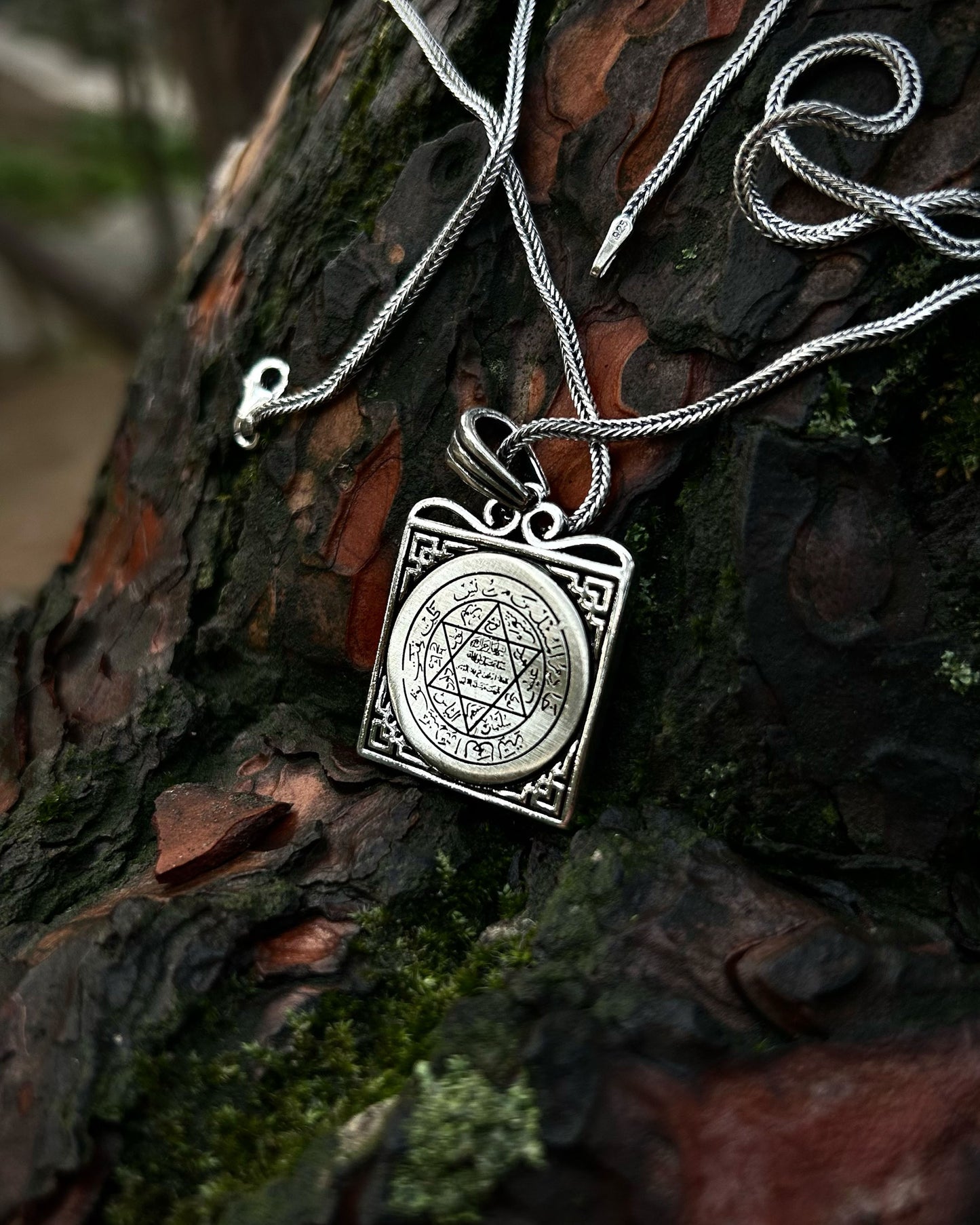 Kare Süleyman Mührü Kolye – 925 Ayar Gümüş-Kolye-Osiris Jewelry