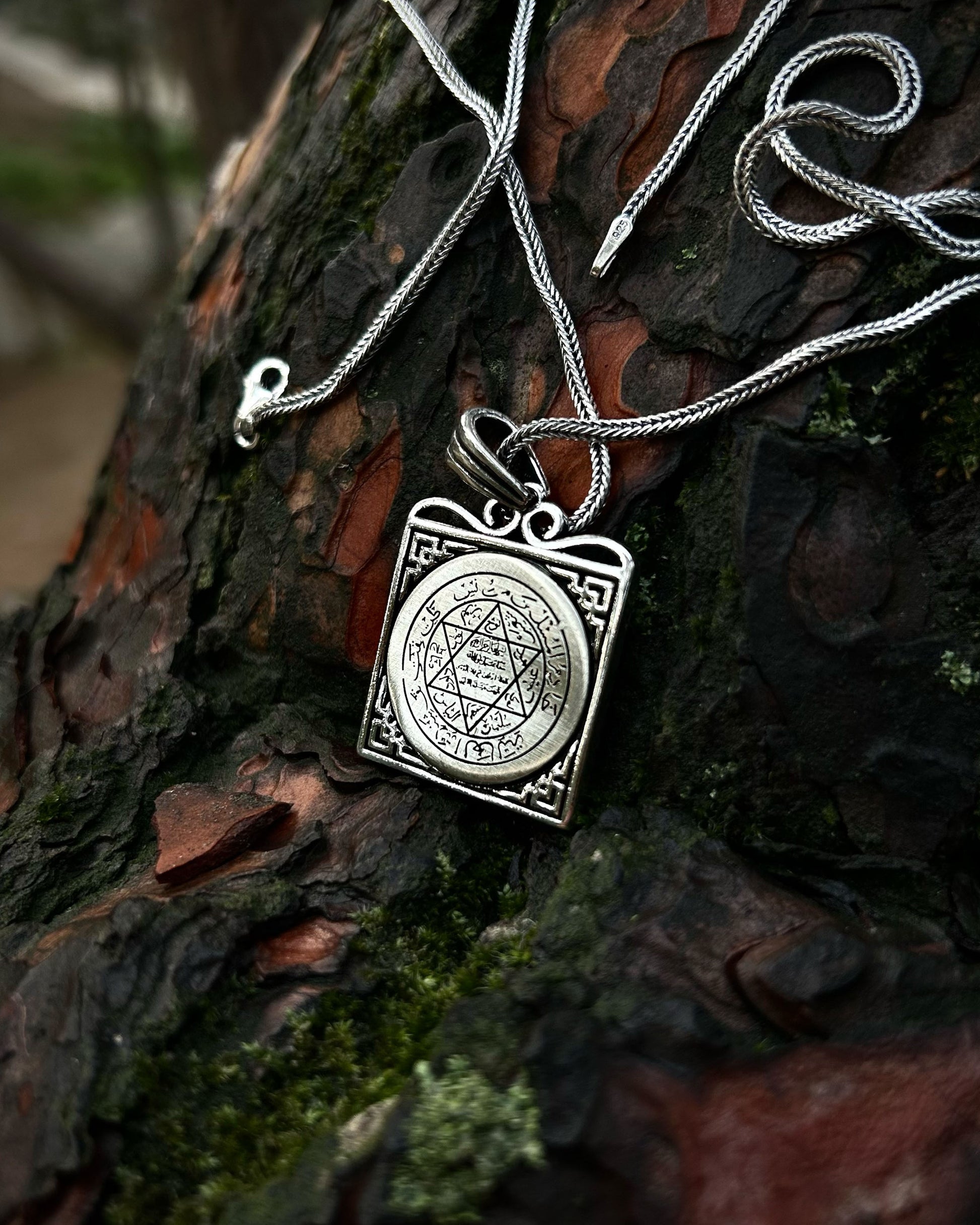 Kare Süleyman Mührü Kolye – 925 Ayar Gümüş-Kolye-Osiris Jewelry