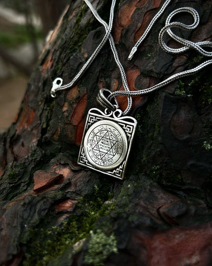Kare Süleyman Mührü Kolye – 925 Ayar Gümüş-Kolye-Osiris Jewelry