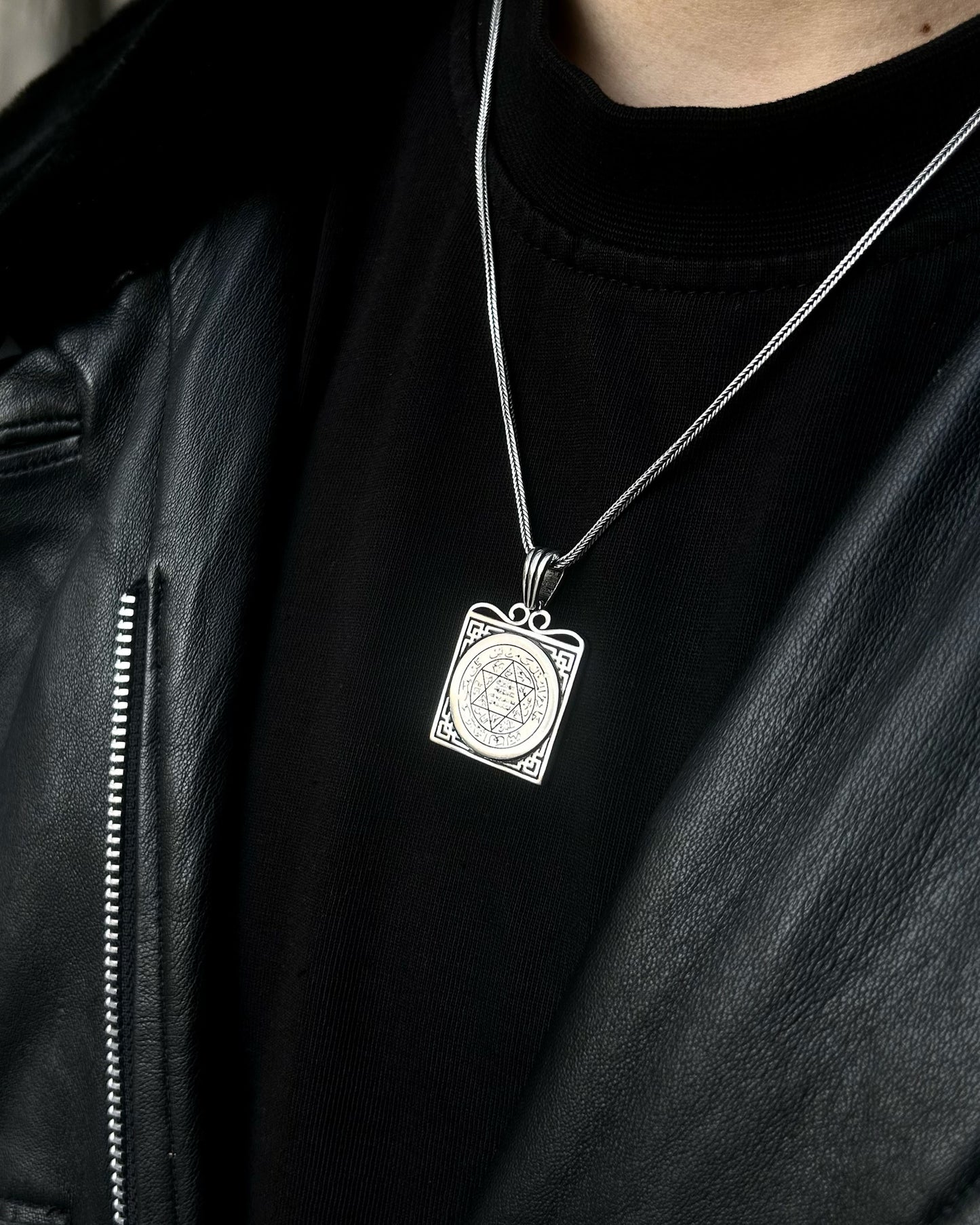 Kare Süleyman Mührü Kolye – 925 Ayar Gümüş-Kolye-Osiris Jewelry