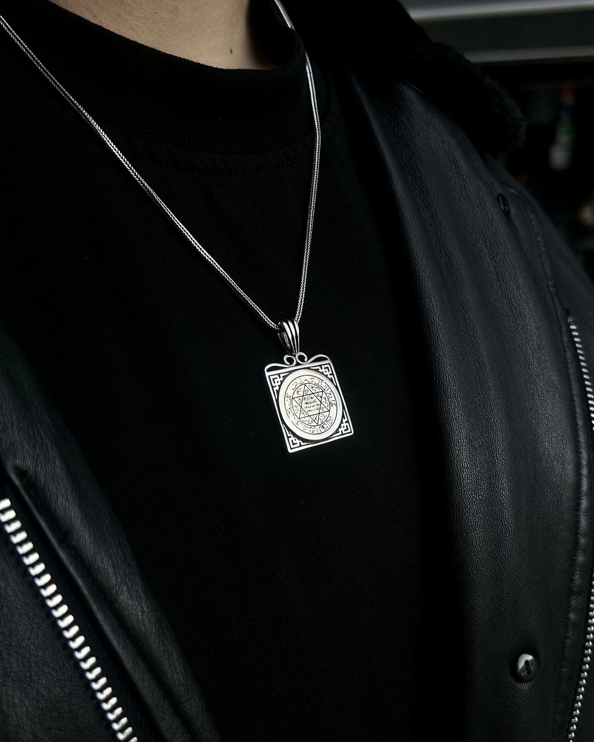 Kare Süleyman Mührü Kolye – 925 Ayar Gümüş-Kolye-Osiris Jewelry