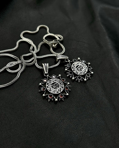 Süleyman Mührü Yıldız Kolye – 925 Ayar Gümüş