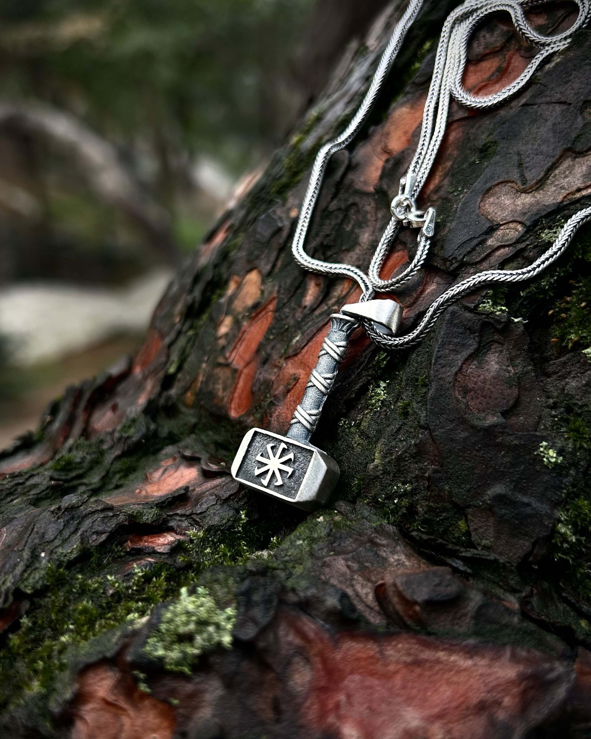 Thor'un Çekici Mjölnir Kolye – 925 Ayar Gümüş-Kolye-Osiris Jewelry