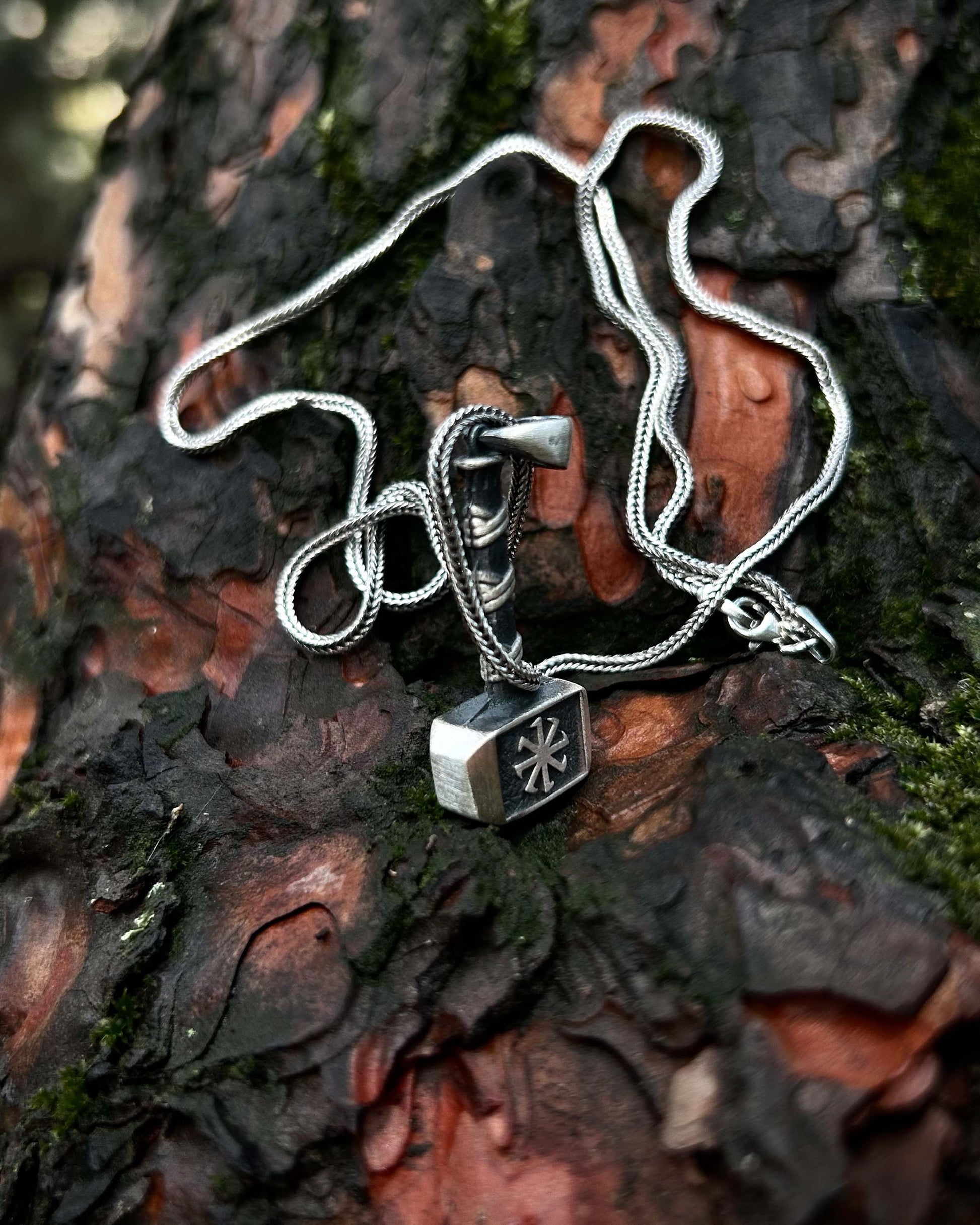 Thor'un Çekici Mjölnir Kolye – 925 Ayar Gümüş-Kolye-Osiris Jewelry