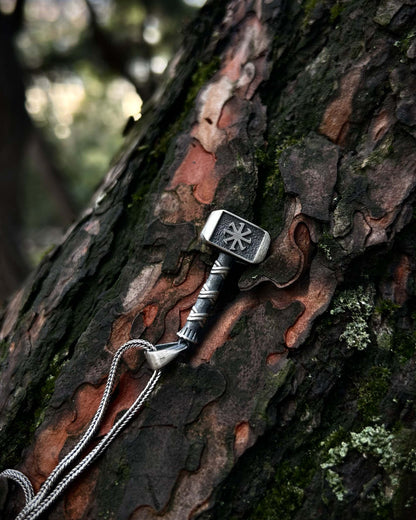 Thor'un Çekici Mjölnir Kolye – 925 Ayar Gümüş-Kolye-Osiris Jewelry