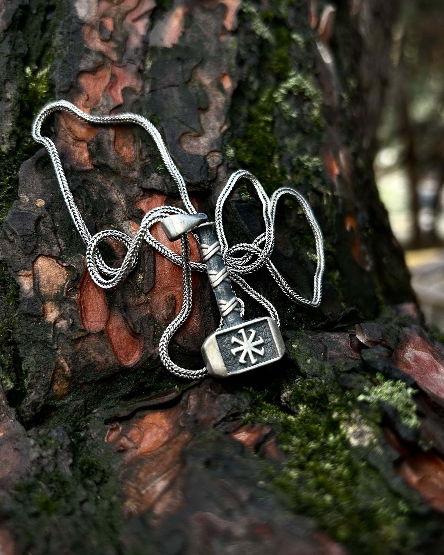 Thor'un Çekici Mjölnir Kolye – 925 Ayar Gümüş-Kolye-Osiris Jewelry