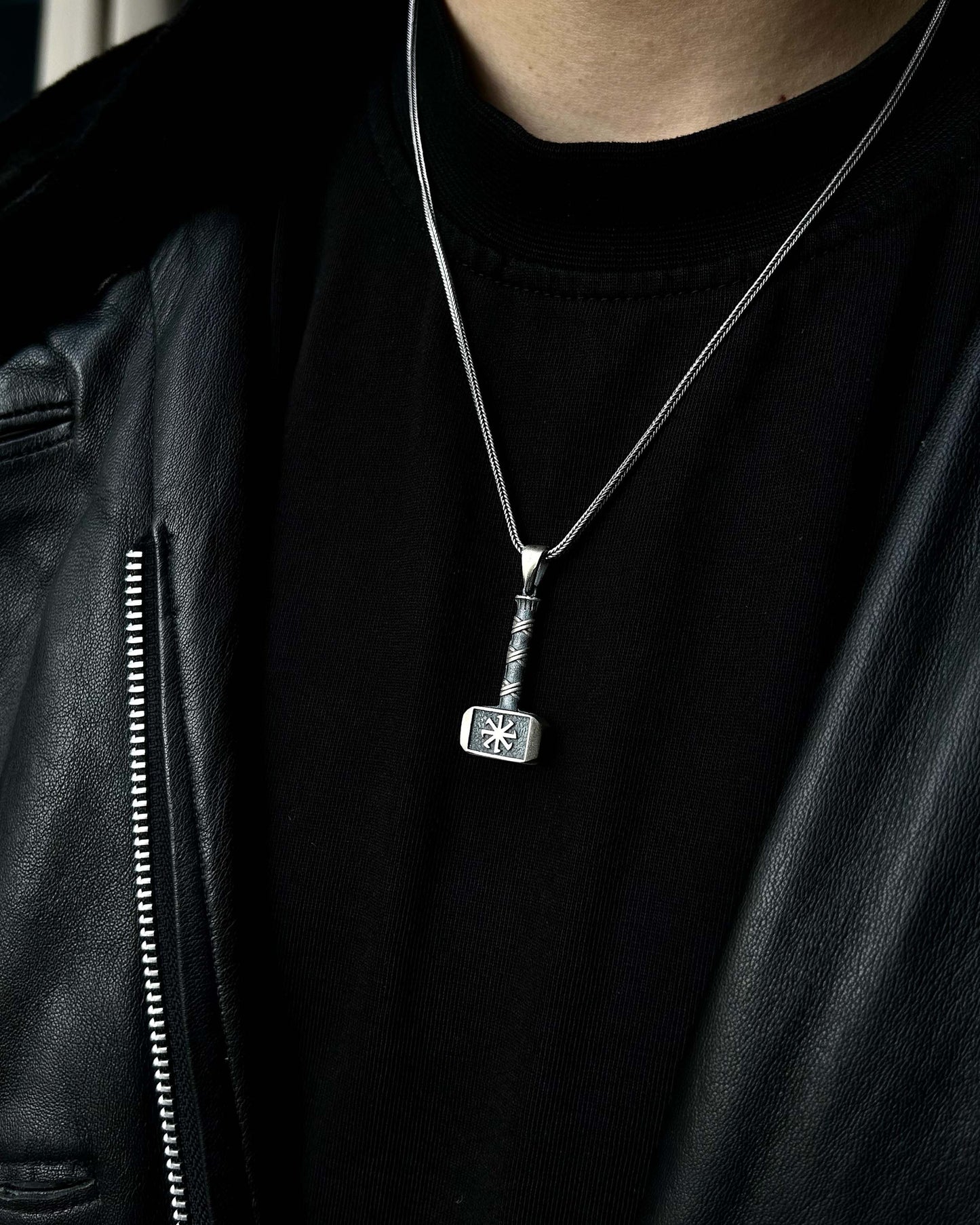 Thor'un Çekici Mjölnir Kolye – 925 Ayar Gümüş-Kolye-Osiris Jewelry