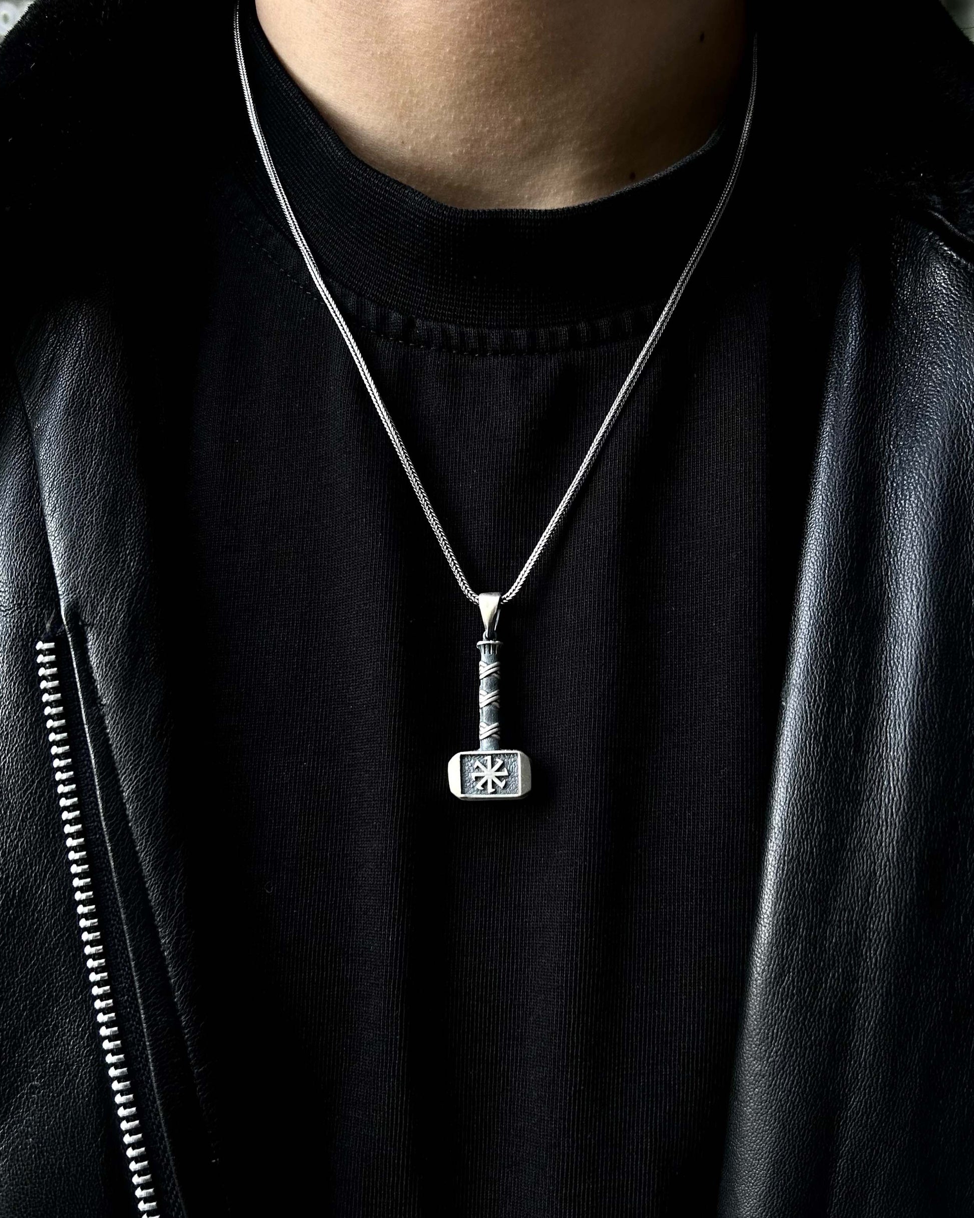 Thor'un Çekici Mjölnir Kolye – 925 Ayar Gümüş-Kolye-Osiris Jewelry