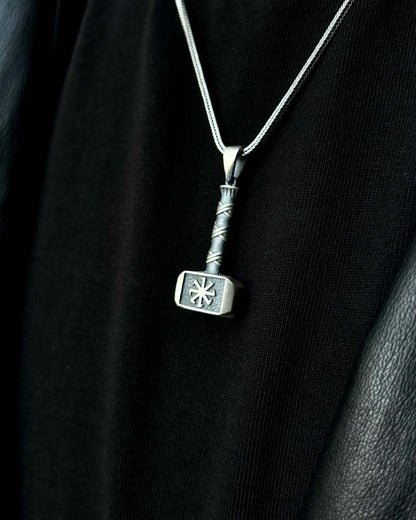 Thor'un Çekici Mjölnir Kolye – 925 Ayar Gümüş-Kolye-Osiris Jewelry