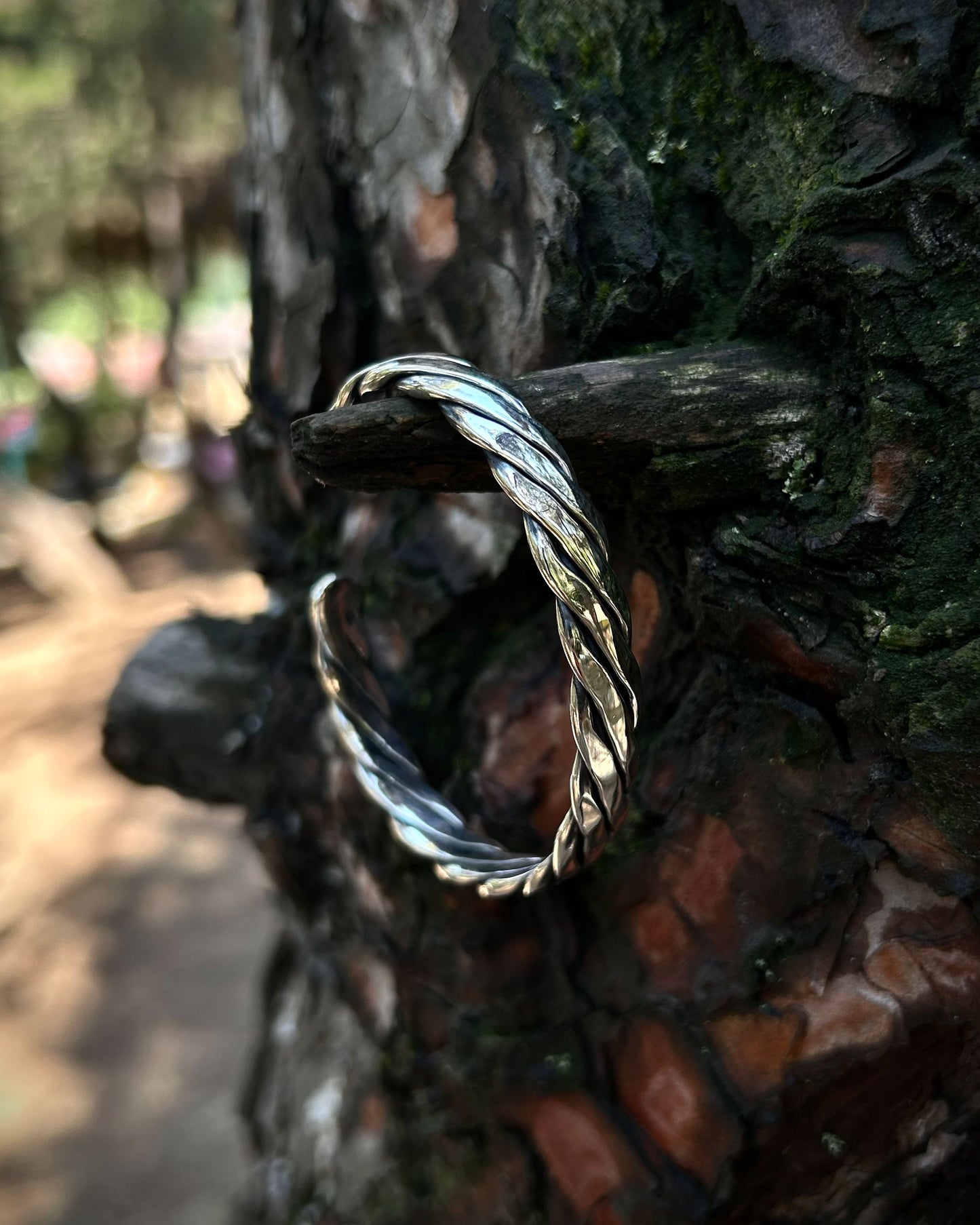 Burgulu Twist Bilezik – Ayarlanabilir 925 Ayar Gümüş