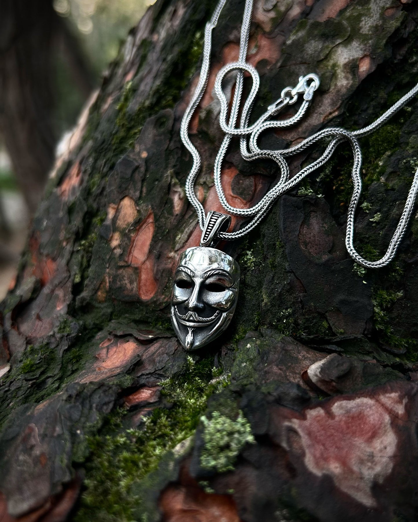 V For Vandetta Kolye – 925 Ayar Gümüş-Kolye-Osiris Jewelry