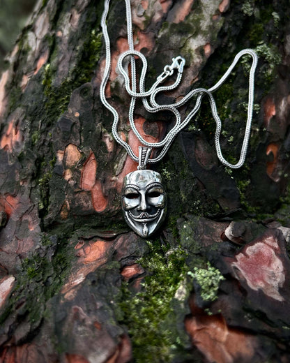 V For Vandetta Kolye – 925 Ayar Gümüş-Kolye-Osiris Jewelry