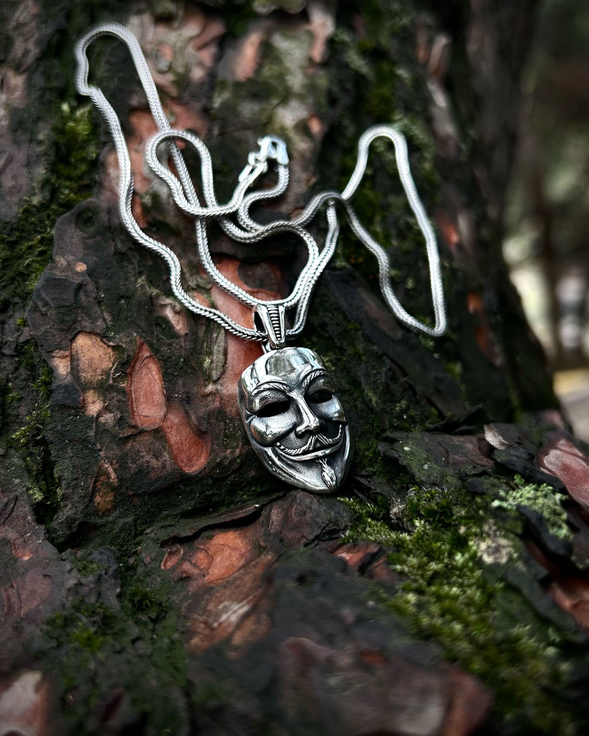 V For Vandetta Kolye – 925 Ayar Gümüş-Kolye-Osiris Jewelry