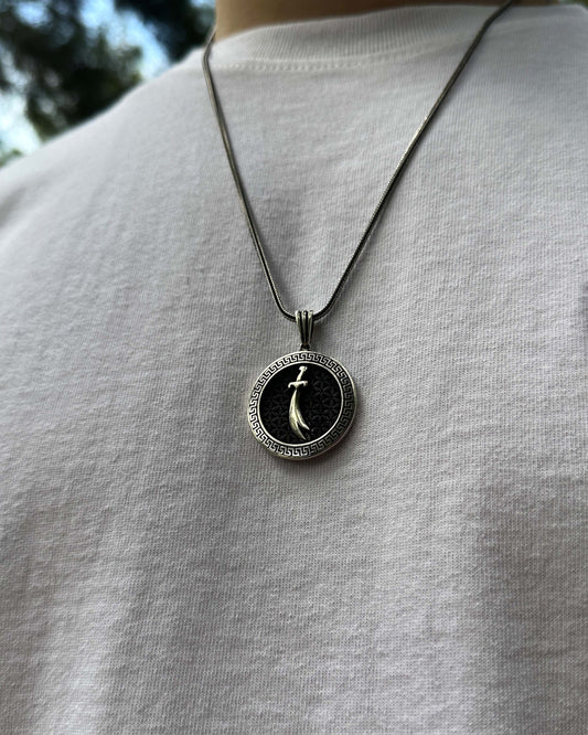 Zülfikar Madalyon Kolye – 925 Ayar Gümüş-Osiris Jewelry