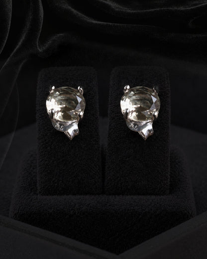 Zultanite (Diaspore) Erkek Küpe 6 mm, 925 ayar gümüş; stüdyo ürün görünümü