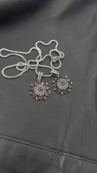 Süleyman Mührü Yıldız Kolye – 925 Ayar Gümüş