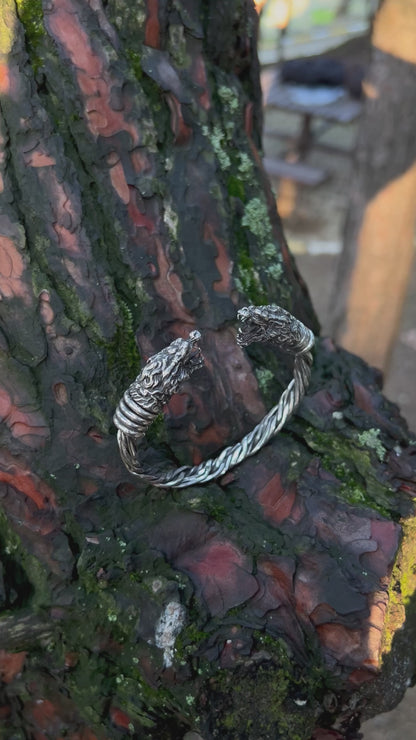Ağır Game of Thrones Ejderha Bilezik – Ayarlanabilir 925 Ayar Gümüş