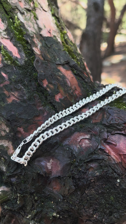Oval Cuban Zincir Kolye (Hollow) – 925 Ayar Gümüş