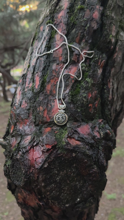 Selçuklu Kartalı Kolye (Döner Mekanizmalı) – 925 Ayar Gümüş