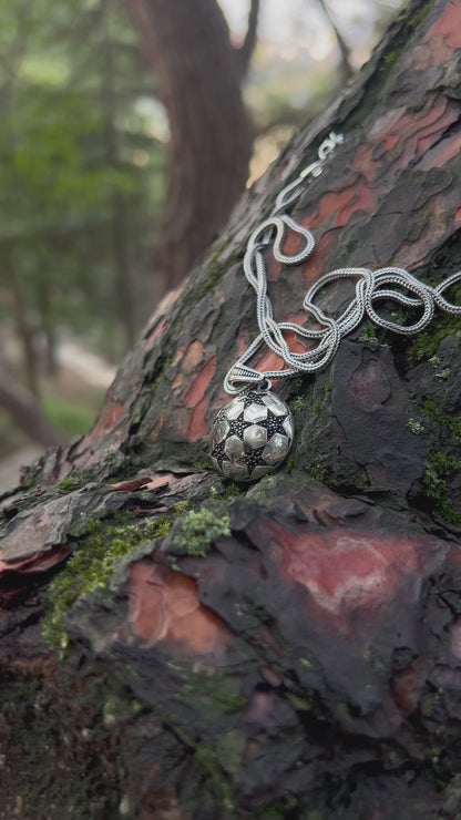 Şampiyonlar Ligi Topu Kolye – 925 Ayar Gümüş