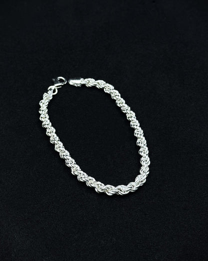 Halat Zincir Bileklik - 4,5mm 925 Ayar Gümüş