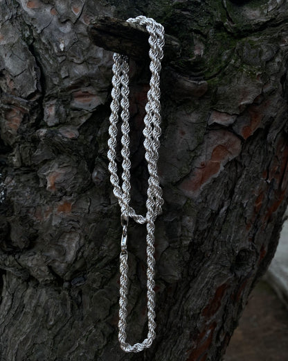 4.5mm Halat Zincir Kolye – 925 Ayar Gümüş